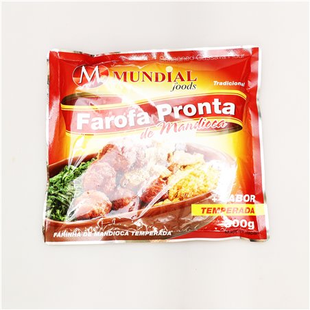 MUNDIAL foods Farofa Pronta de Mandioca TEMPERADA 300g 味付きキャッサバ粉