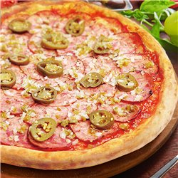 ハラペーニョカラブレーザピザ
