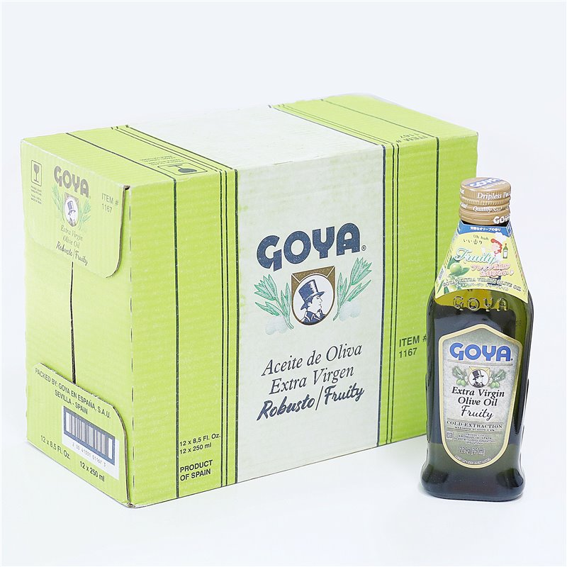 Goya ゴヤ エキストラヴァージンオリーブオイル フルーティ 250ml 12本ケース