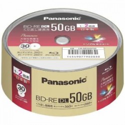 パナソニック LM-BES50P30 録画用BD-RE DL 1-2倍速 50GB 30枚