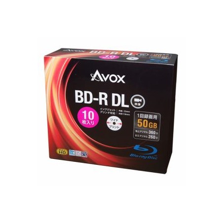 テクタイト BR260RAPW10A 録画用ブルーレイディスク BD-R(DL:二層) 50GB 10枚スリムケース