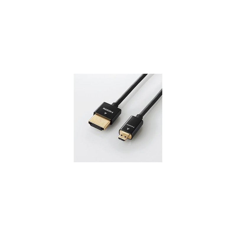 エレコム カメラ接続用HDMIケーブル(HDMI microタイプ) 2.0m DGW-HD14SSU20BK